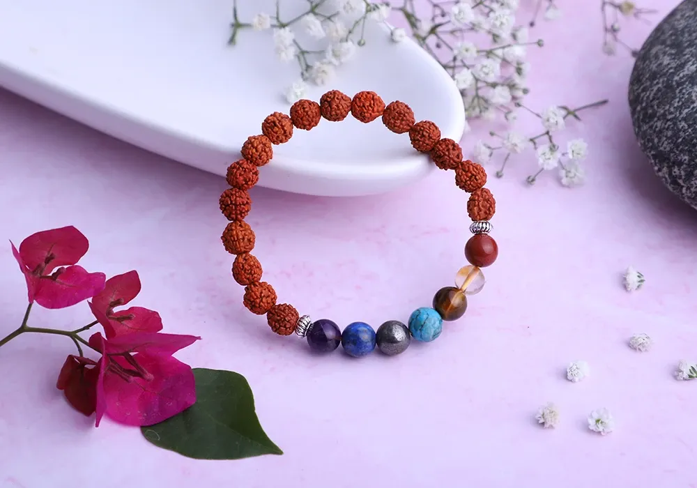 Online 7 Chakra Rudraksha Bracelet